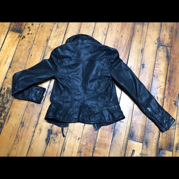 💫Sold💫ALLSAINTS Spitalfields Belvedere Leather Jacket, US size 4, Retail $560 - Picture 7 of 10